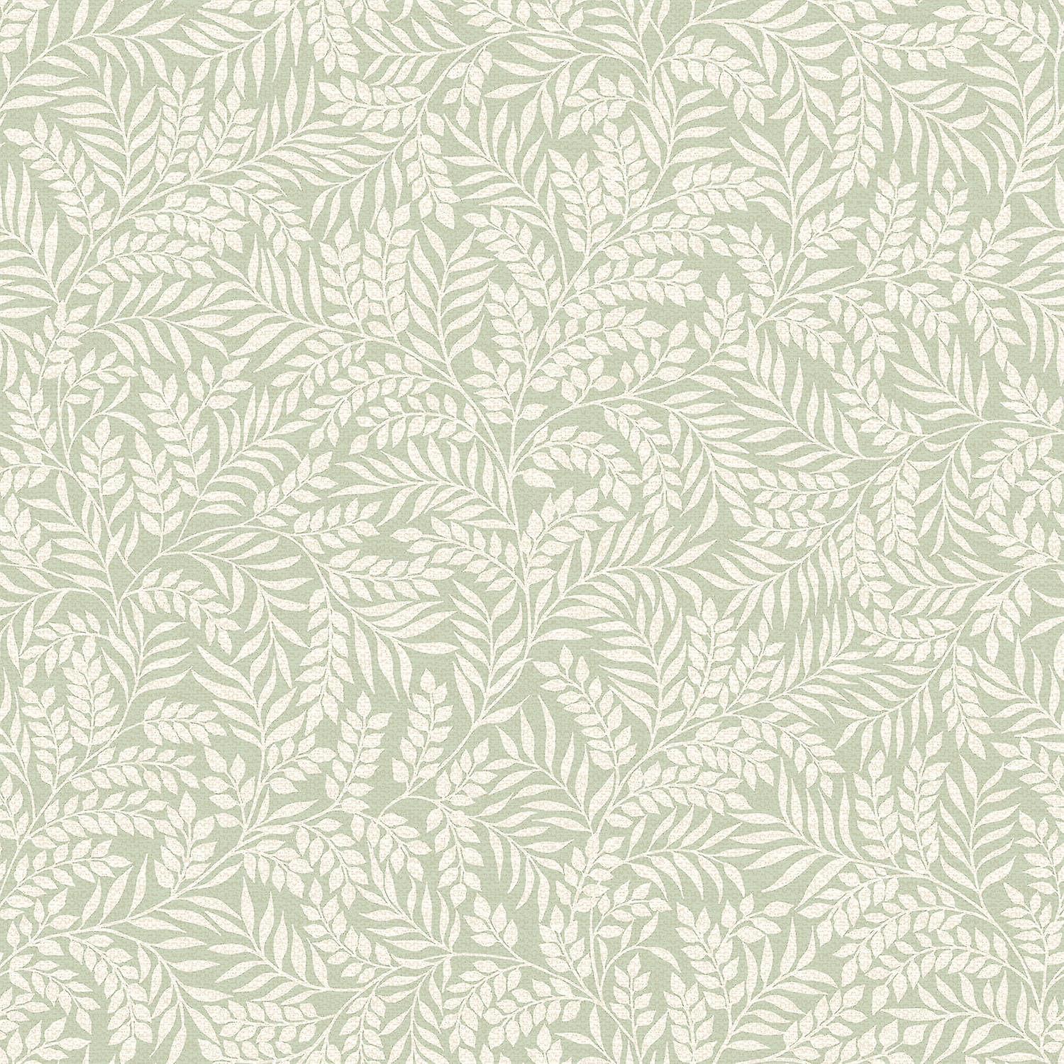 Exclusief - Mini Leaf Sage Groen Behang