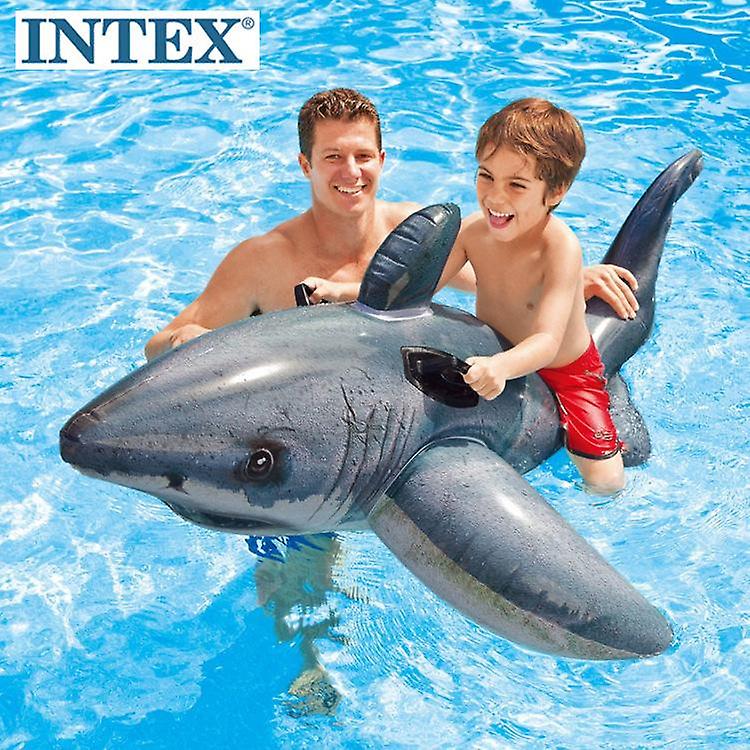 Realistic Shark Inflatable Rides Water Inflatable Toys Children's Floating Ring Float
