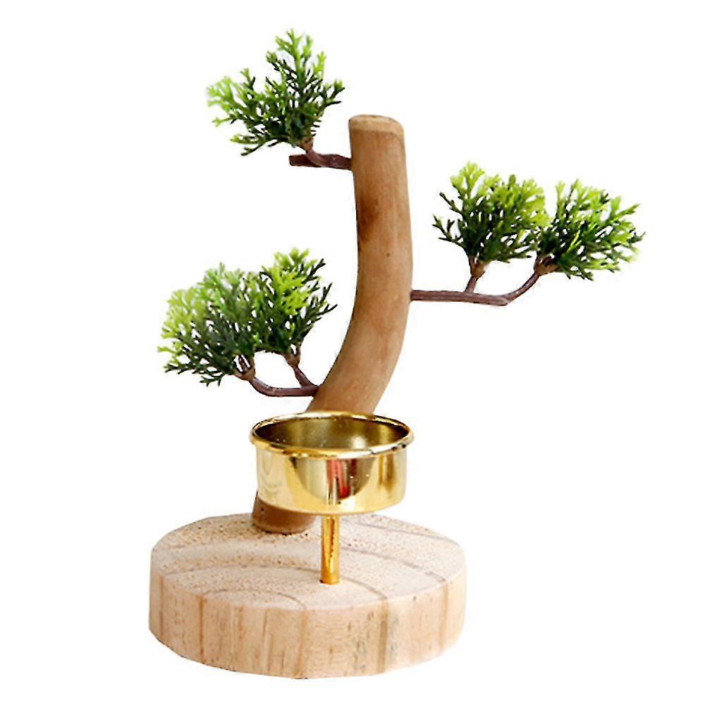 hg Creative Tree Shape Candle Holder For Desktop Decor