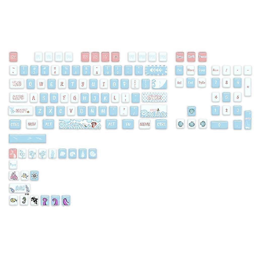 61/64/68/87/96/980/104/108メカニカルキーボードガールズギフト用125pcsキーキャップ