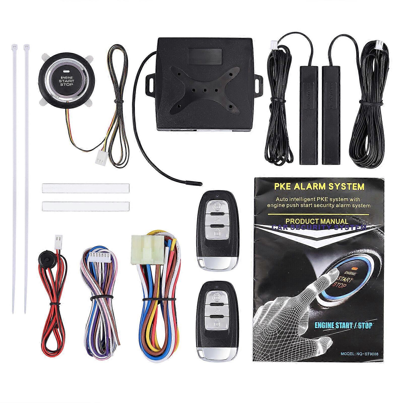 9X Keyless Entry Engine Start Alarm System Push Button Remote Starter Stop Car
