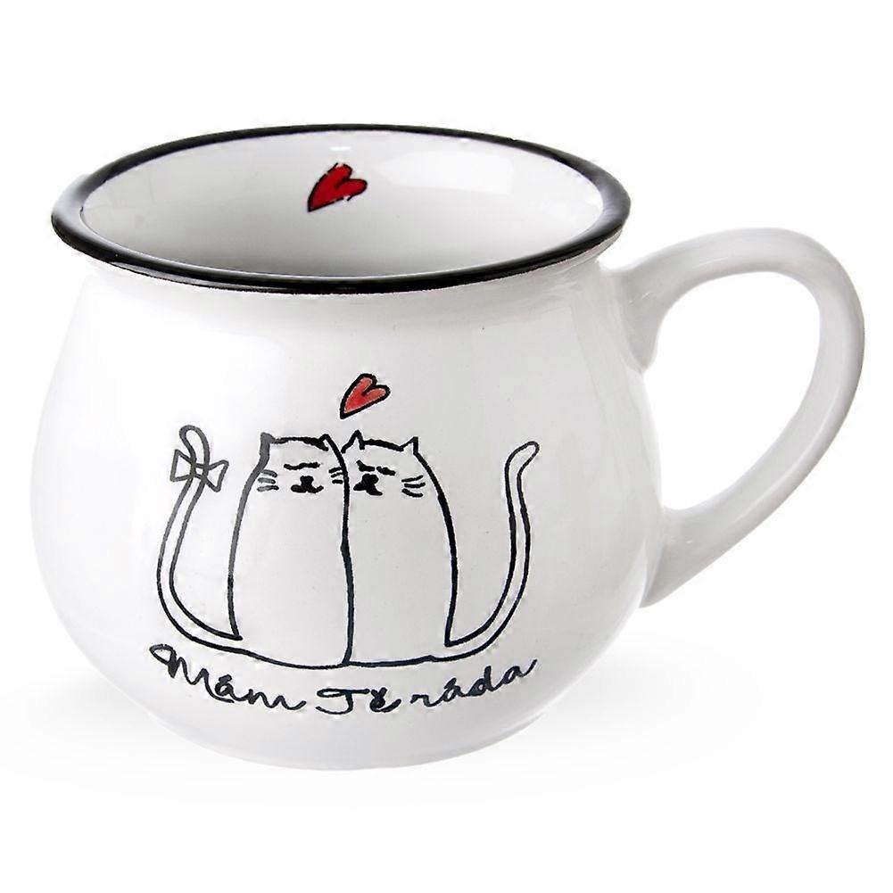 Ceramic Mug 300ml with Cat Motif – Perfect for Coffee & Tea