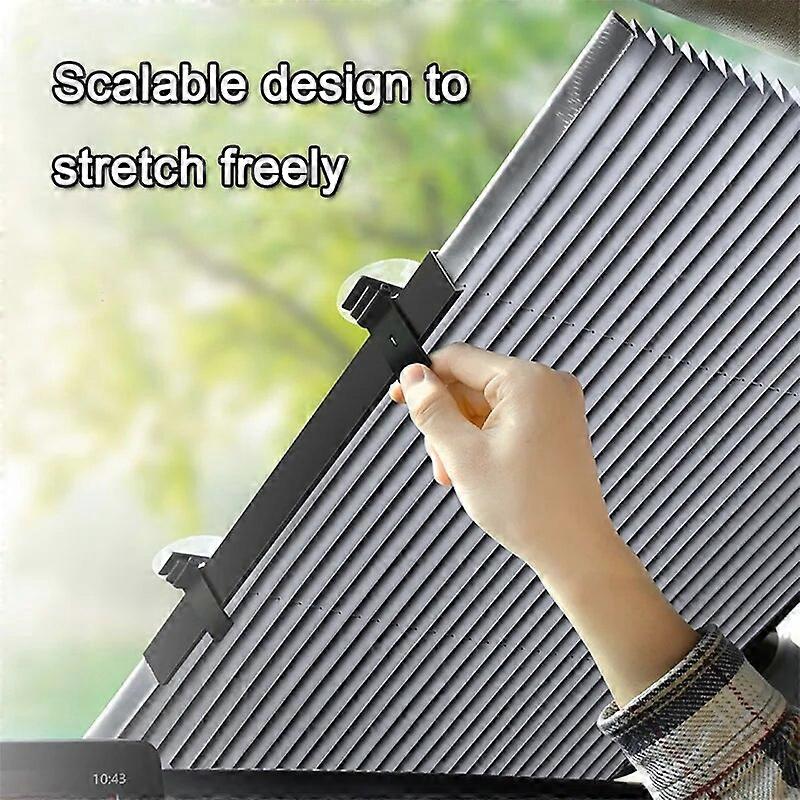 Auto Retractable Car Windshield Sun Shade Automatic Extension Car Cover Window Sunshade UV Sun Visor Protector Curtain 60/80CM ST1M349