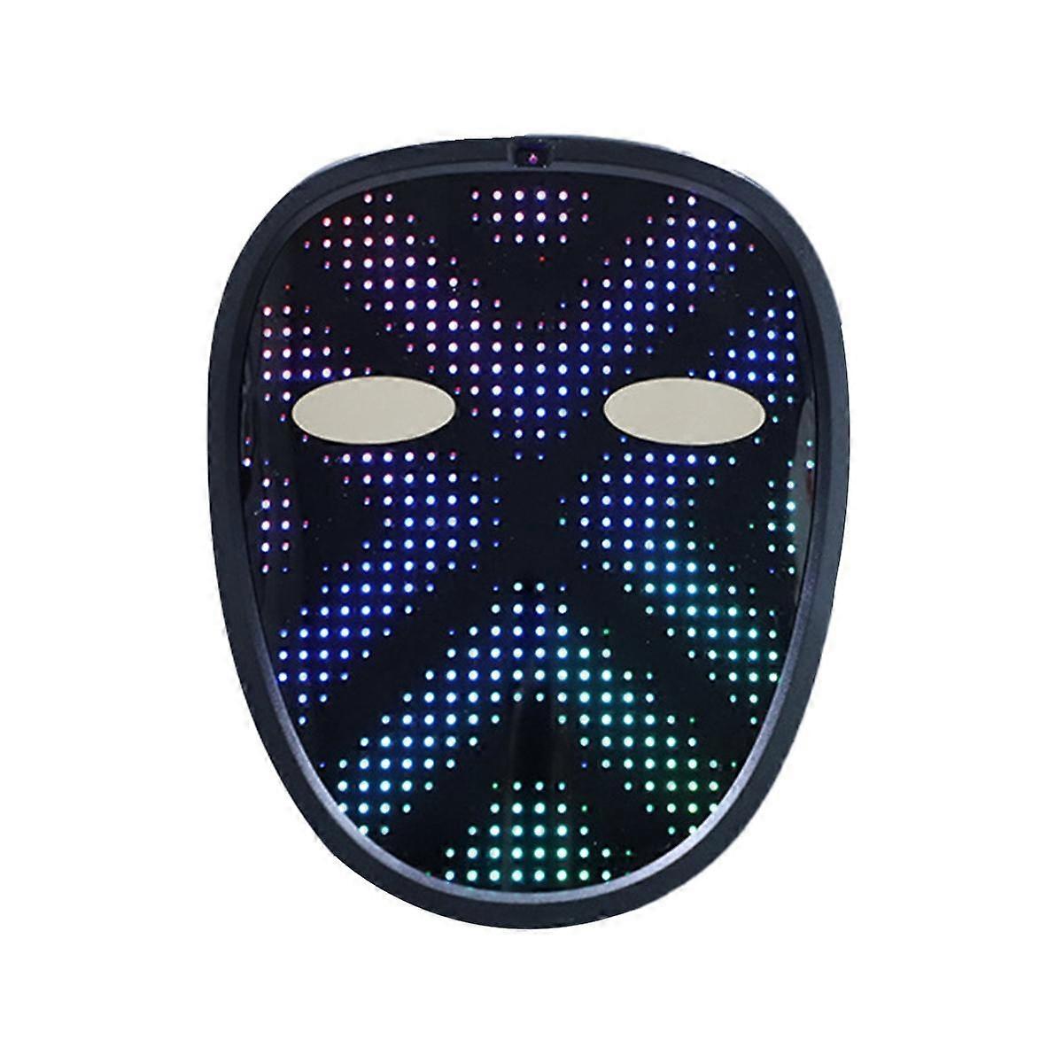LED Mask for Kid Gesture Sensing Mask Transforming Face Mask for Halloween, Birthday Party and Masq