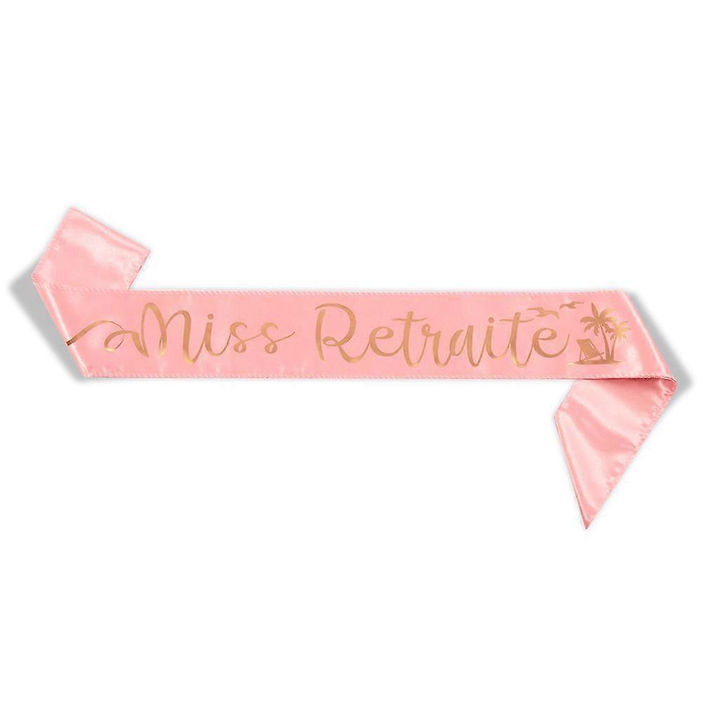 Miss Retraite Retirement Sash For Women 8*90cm