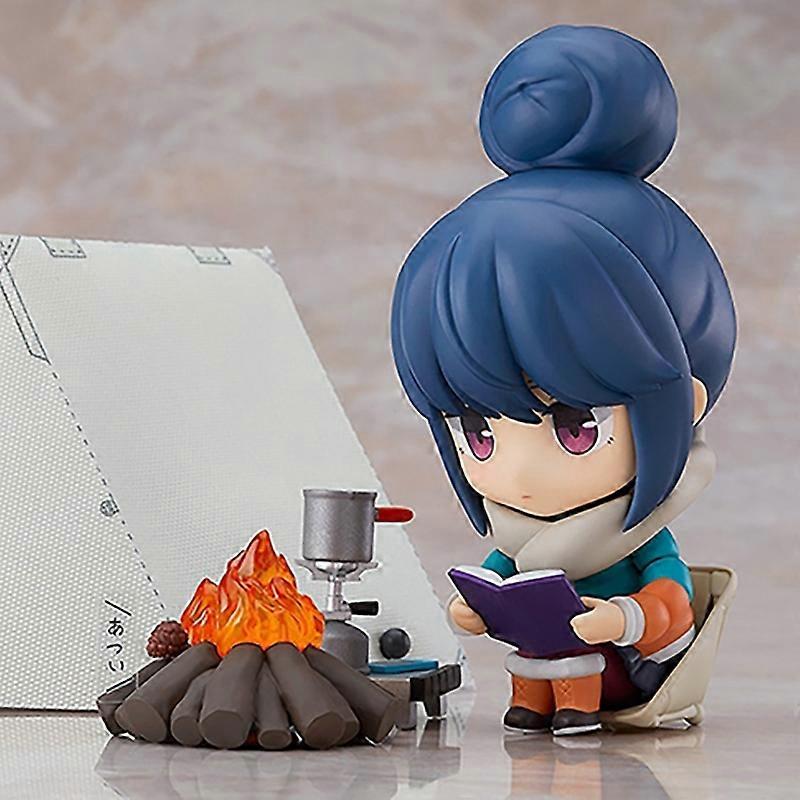 10cm Max Factory ゆるキャン△ アニメフィギュア #981 志摩りん Dx ver. アクションフィギュア ゆったりキャンプフィギュアコレクション モデルドール玩具
