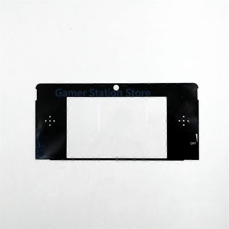 פלסטיק וזכוכית קדמי מסגרת מסך LCD עליון כיסוי עדשה אביזרים חלופיים עבור Nintendo 3DS