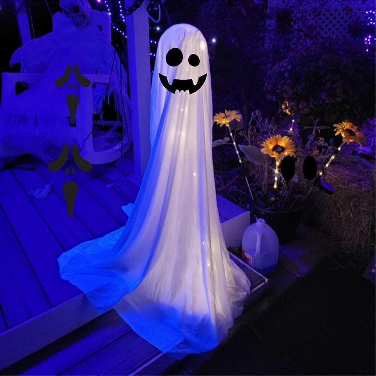ハロウィーンの装飾ヤードゴーストスタンドハロウィーンポーチヤード屋外の装飾(大サイズ)裸の歯