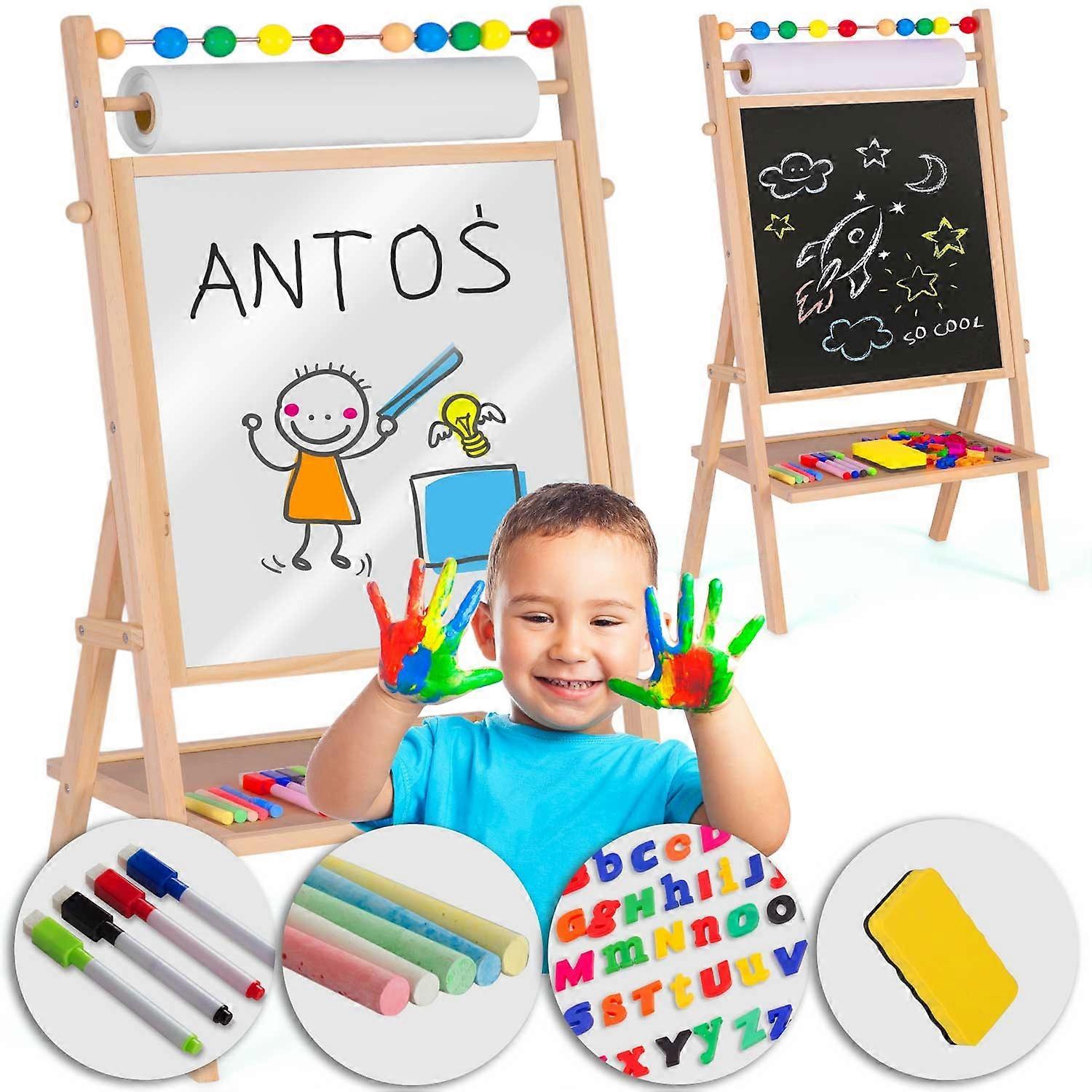 Magnetic rotatable chalkboard Ricokids