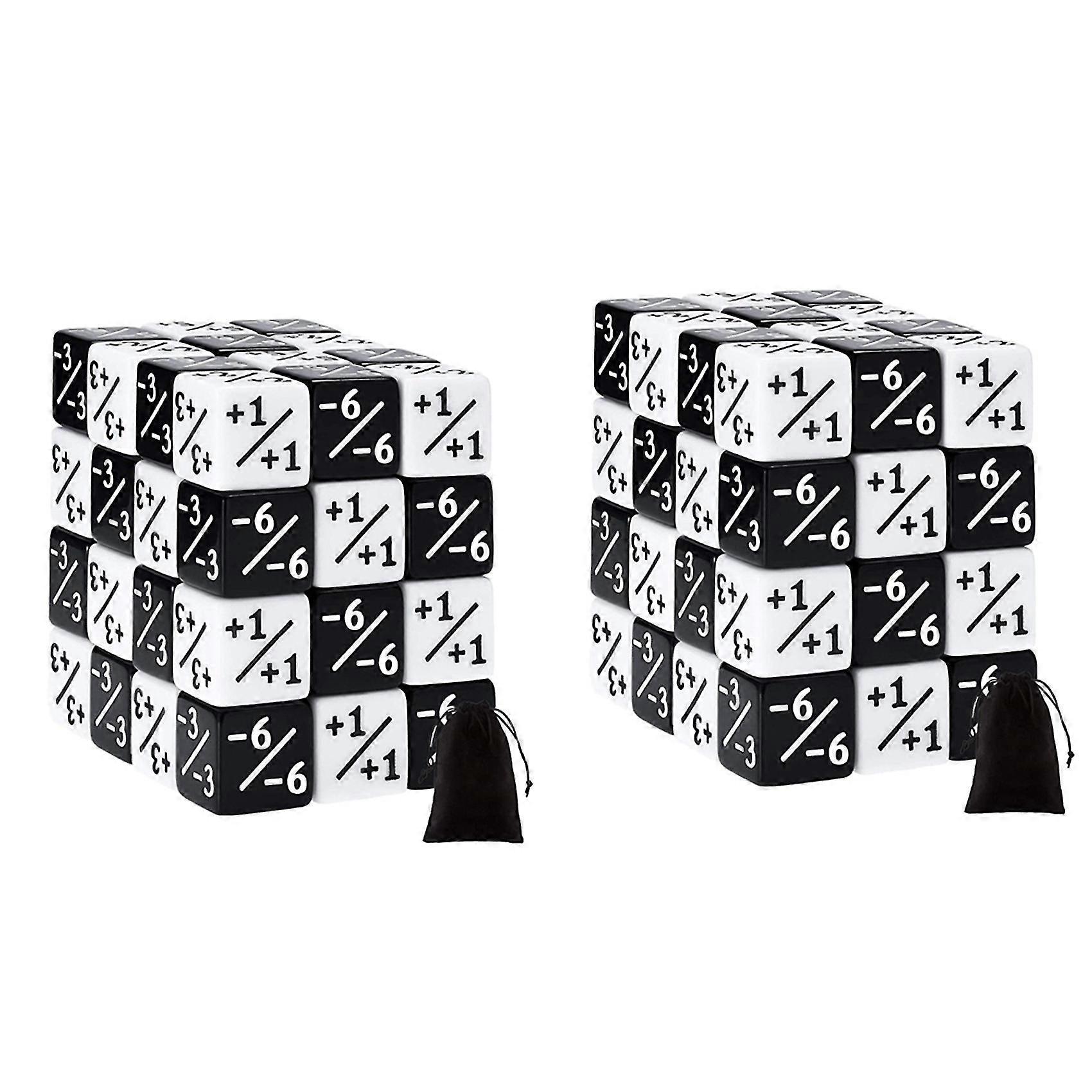 96 Pieces 16mm Dice Counters Token Dice Loyalty Dice D6 Dice Square For ,,card Gaming