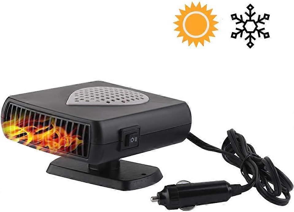 2 in 1 Portable Car Heater, Fast Heating Car Defroster, Hot and Cold Car Cooling Fan Quick-Heat Fan Defogging Defroster