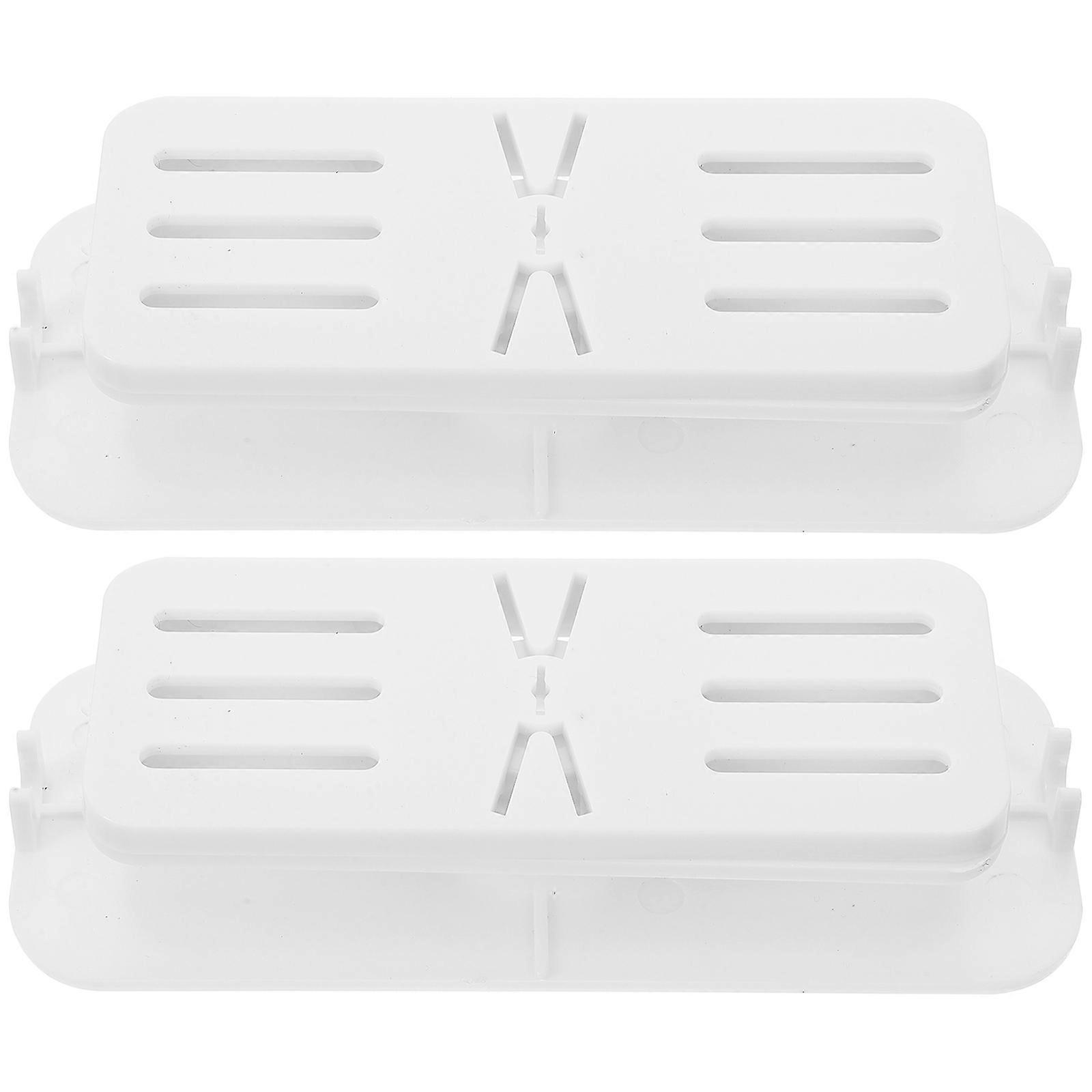 2pcs Self Adhesive Socket Holder Hanging Power Strip Racks Wall Mounted Socket Rack