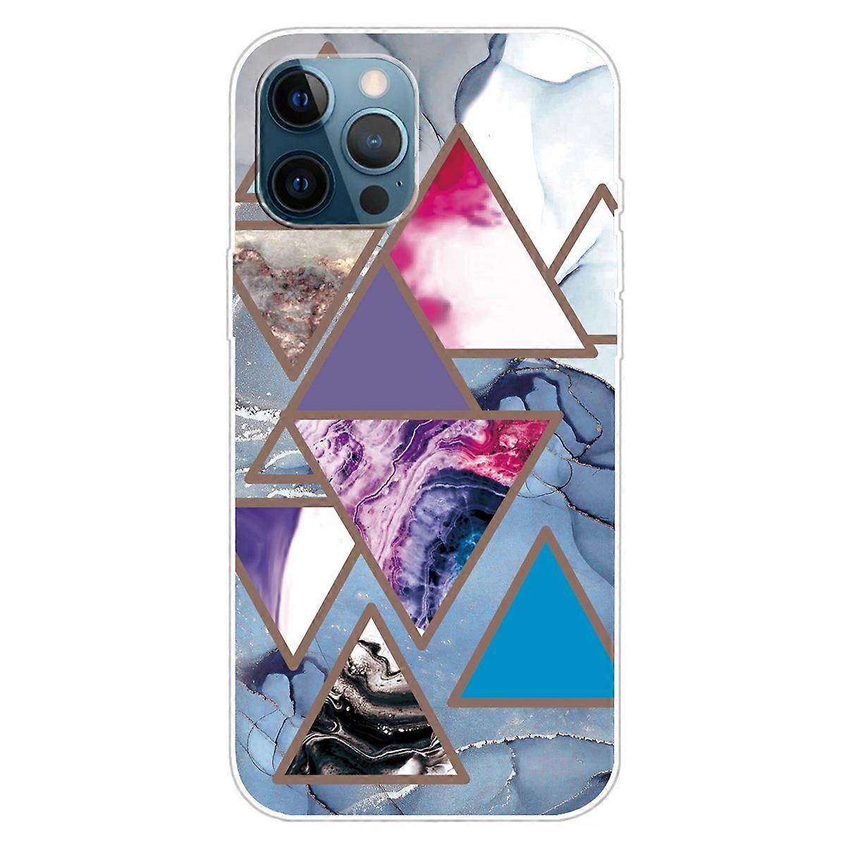 For iPhone 16 Pro Case Abstract Marble Pattern Printing TPU Phone Cover - Style S