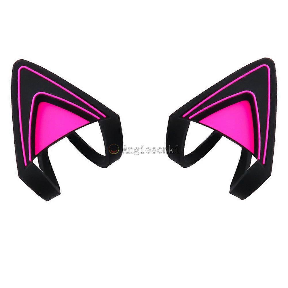 1 pair Kitty cat ears Pink Purple Green for RAZER Kraken V2 special/Kraken 2019/ Kraken TE /7.1 V2 headphones Headsets