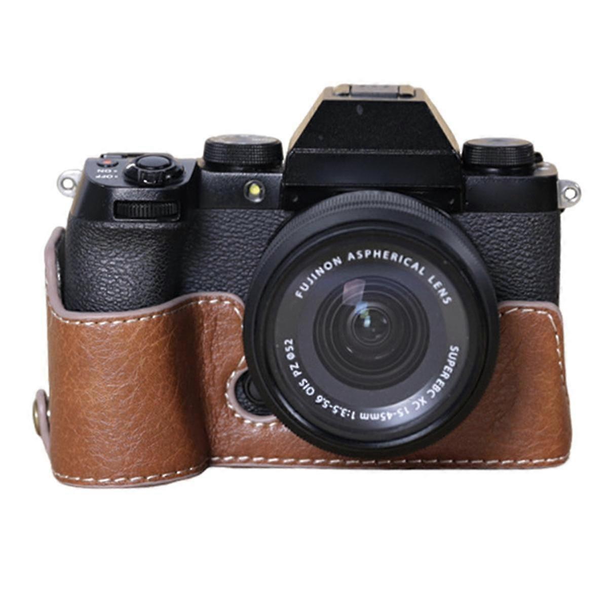 XS10 Camera Case PU Leather Camera Case Body for XS10 Protective Sleeve Box Base Brown