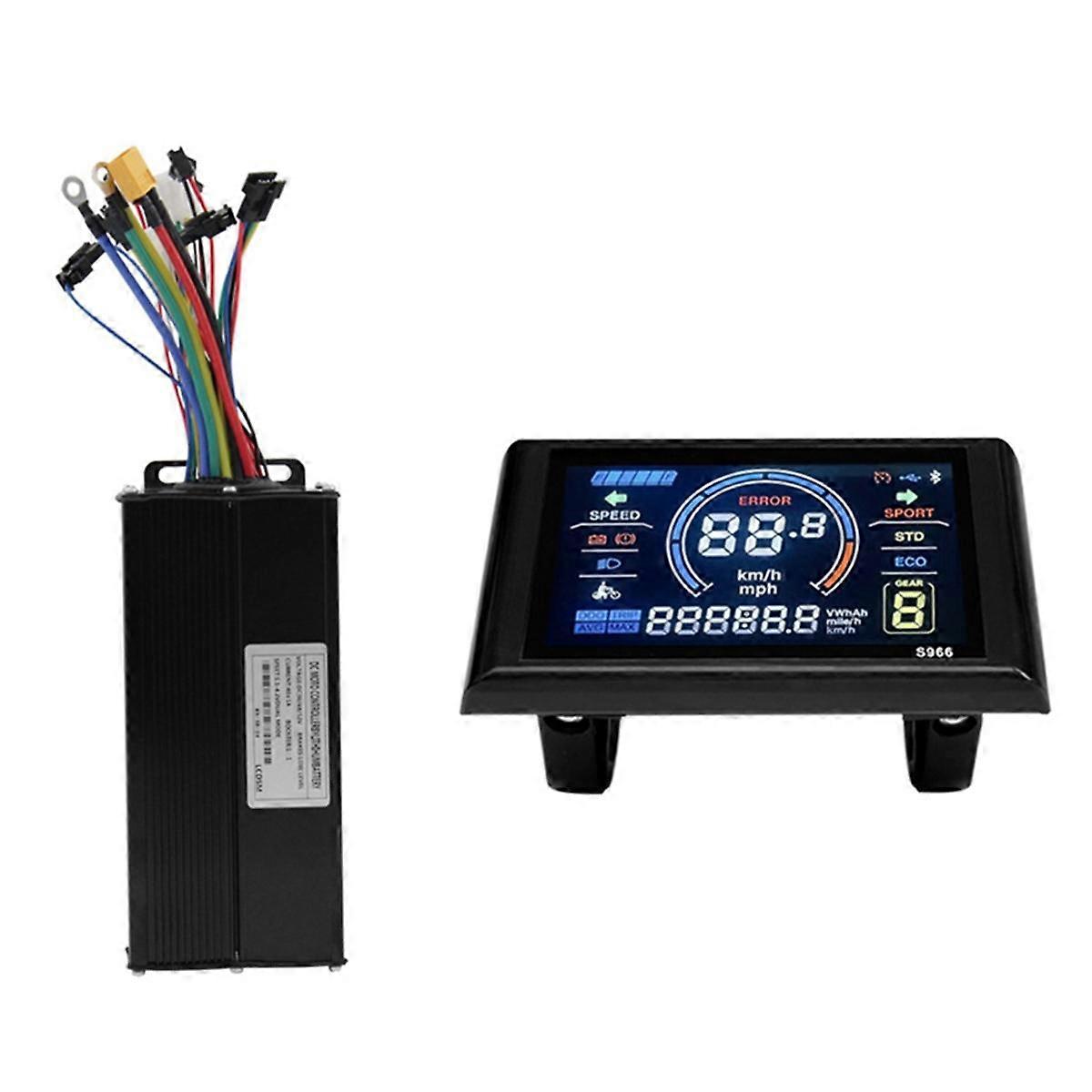 Mountain Vehicle Electric Bicycle Power Modified Accessories LED S966 Display Panel 40A Sine Wave C