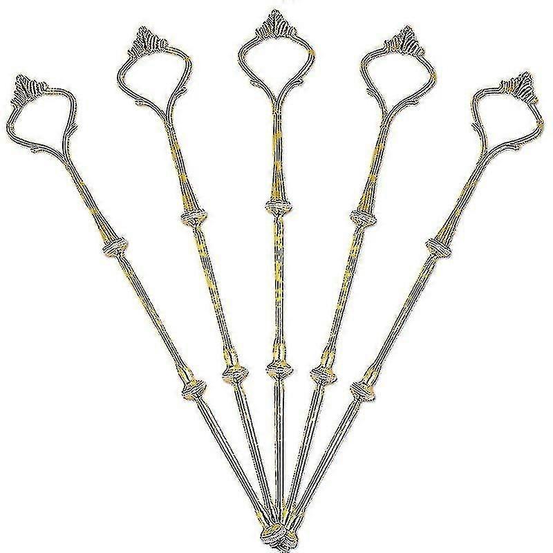 3層ゴールデンケーキスタンド(5セット)ホルダー、クラウン