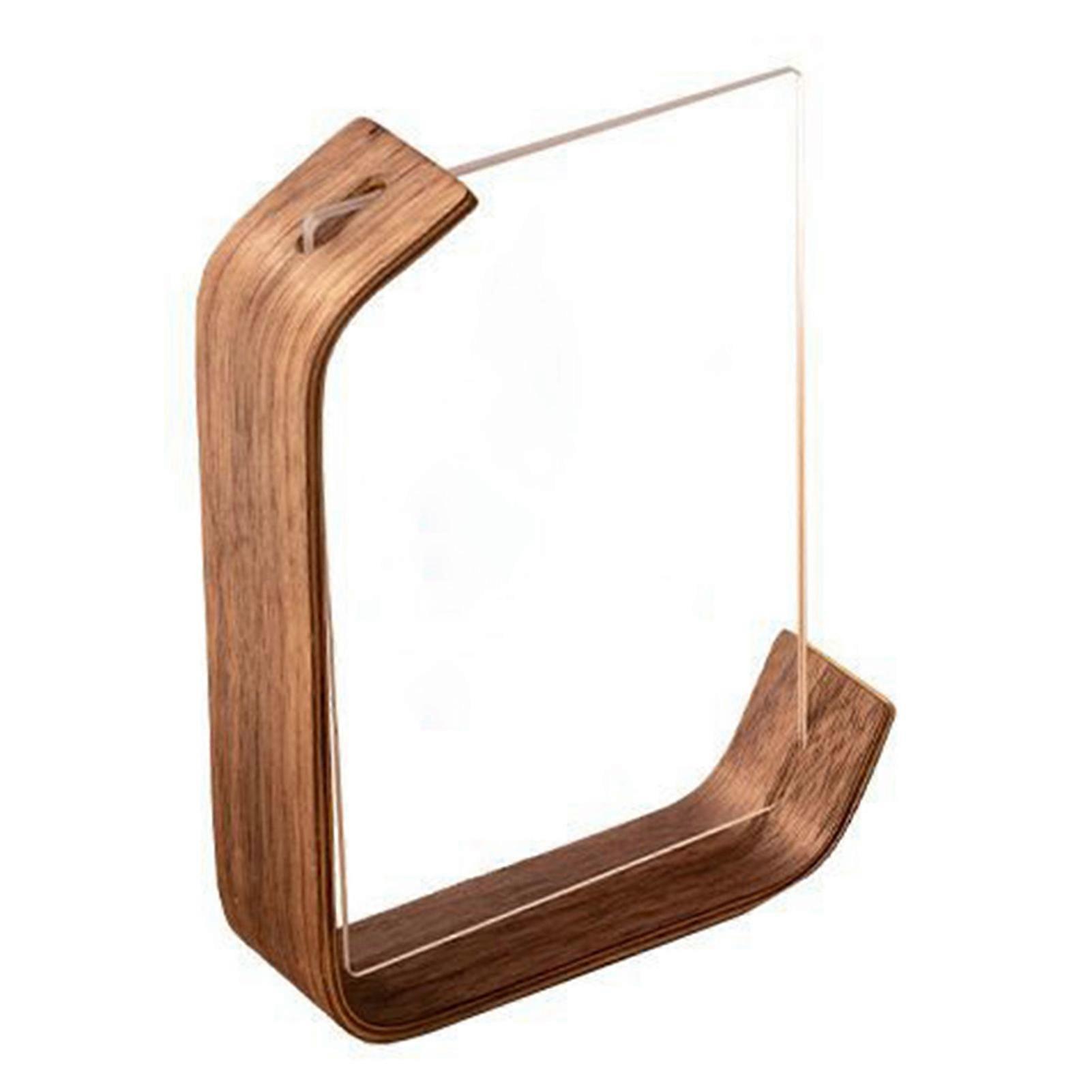 Acrylic Frameless Picture FrameDurable Desktop Clear Acrylic Block Framefor Home Office Desk Decor