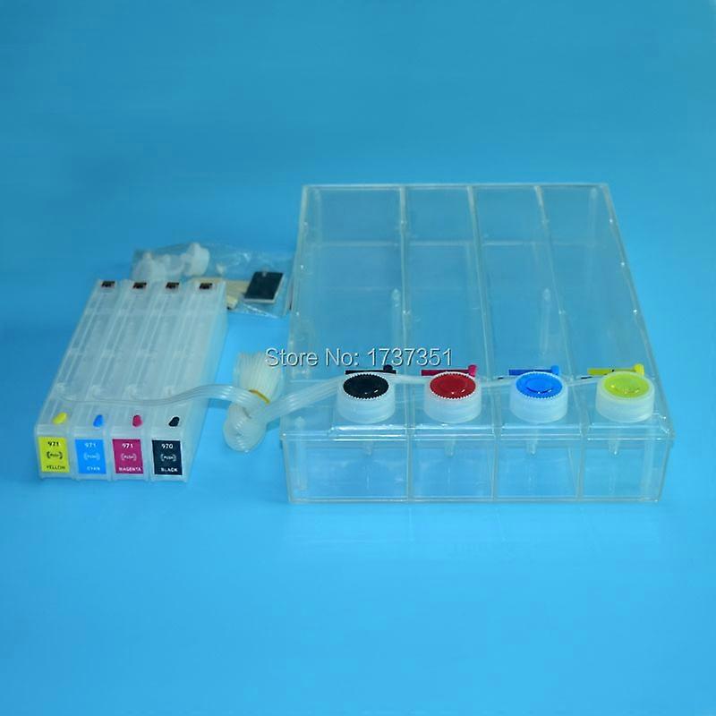 4 Color for HP 980 Ciss System with Auto Reset Chip For HP Officejet X585dn X585f X585z X555dn X555xh Printer