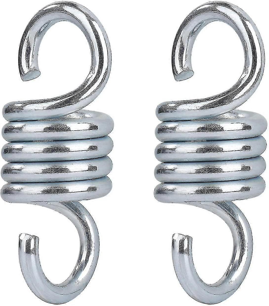 2pcs Hammock Spring, Hardened Galvanized Steel Extension Spring For Hanging Hammock Chairs