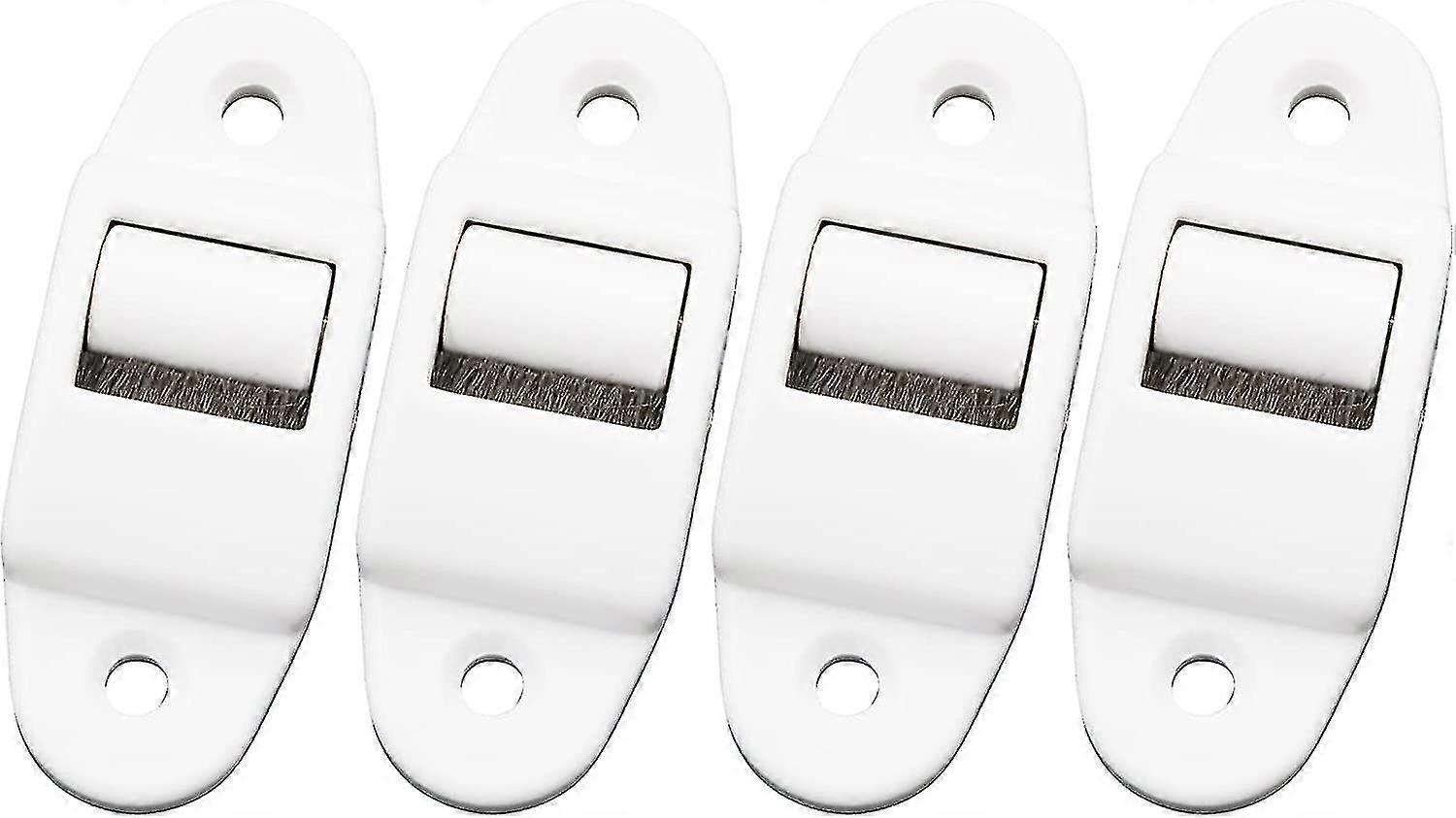 4 Pack Roller Shutter Strap Guides - With Roller And Brush - Mini Strap Guide - 45mm Hole Spacing (roller Up To 24mm Width)