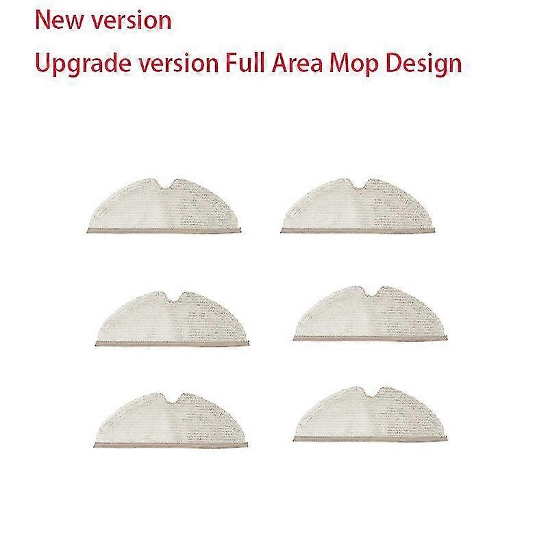 High Quality Removable Main Brush Washable Hepa Filter For Xiaomi Roborock S6 S60 S65 S5 Max T6 Tanos Mopping Cloth Spare Parts,6pcs