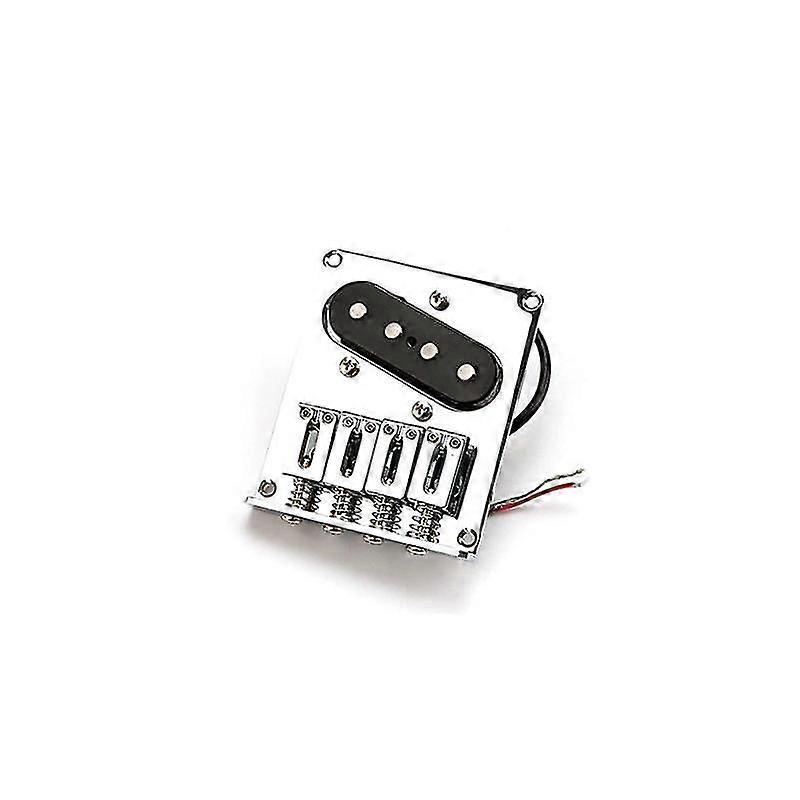 4-strängad basgitarrstall med pickup Vintage Style för cigarrlåda Gitarr Reservdelar