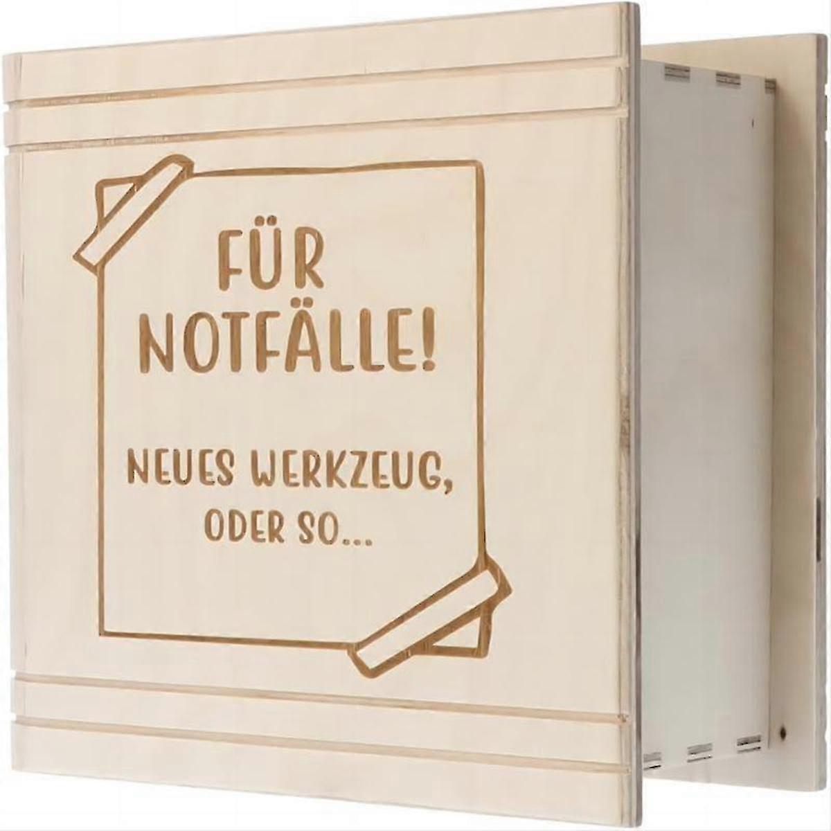 Wooden Money Box With Engraving Pattern B