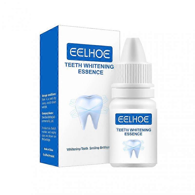Teeth Whitening Liquid 10ml Tooth Brighten Liquid With Cotton Swabs Cleansing