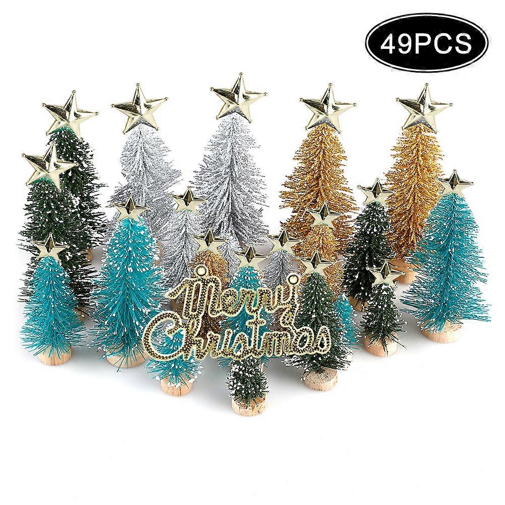Christmas card+24 stars+24pcs tower tree Order message screenshot Small Christmas tree Material: Sisal silk