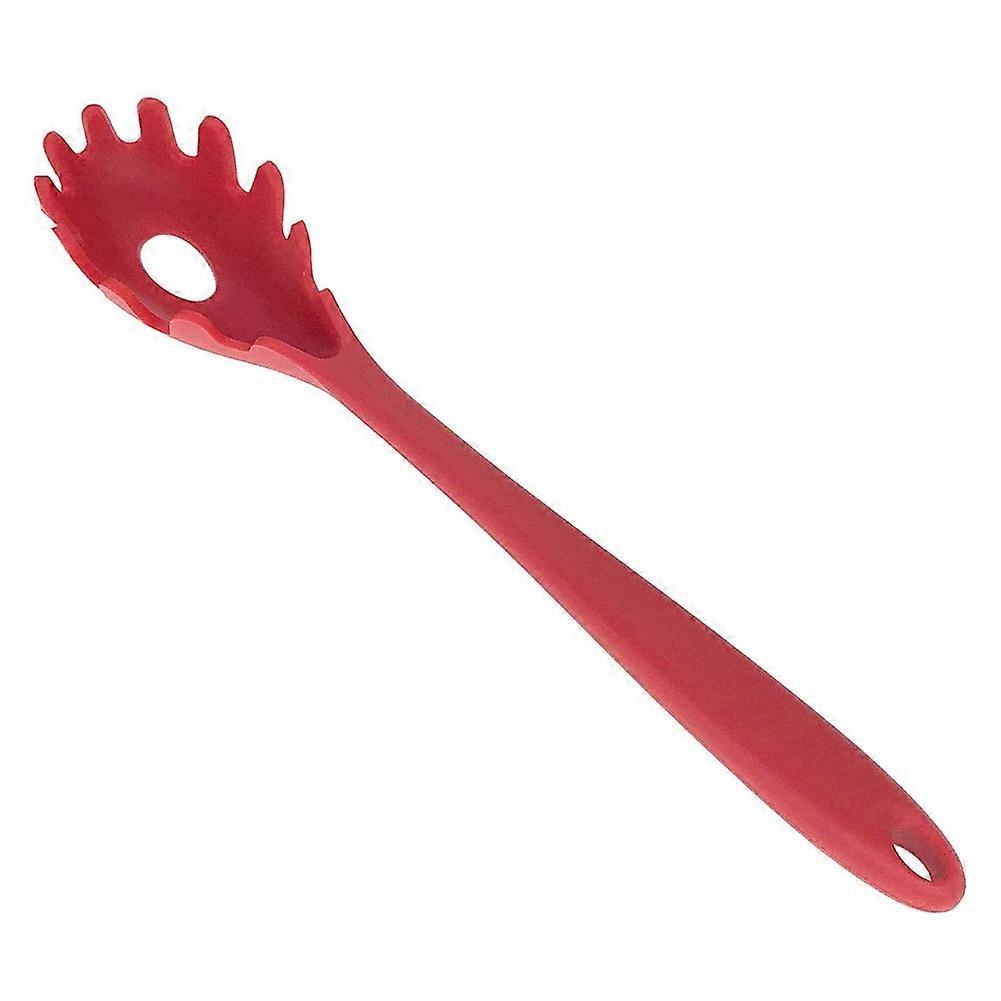 Silicone Pasta Fork Heat Resistant Noodle Spaghetti Strainer Server Spoon Tool KAESI