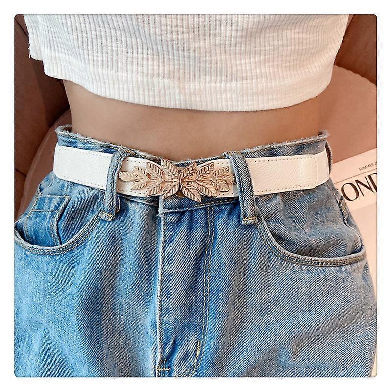 Ladies Thin Waist Belt Elastic Decorative Thin Waist Belt for Dress, Stretchy Belt for Ladies