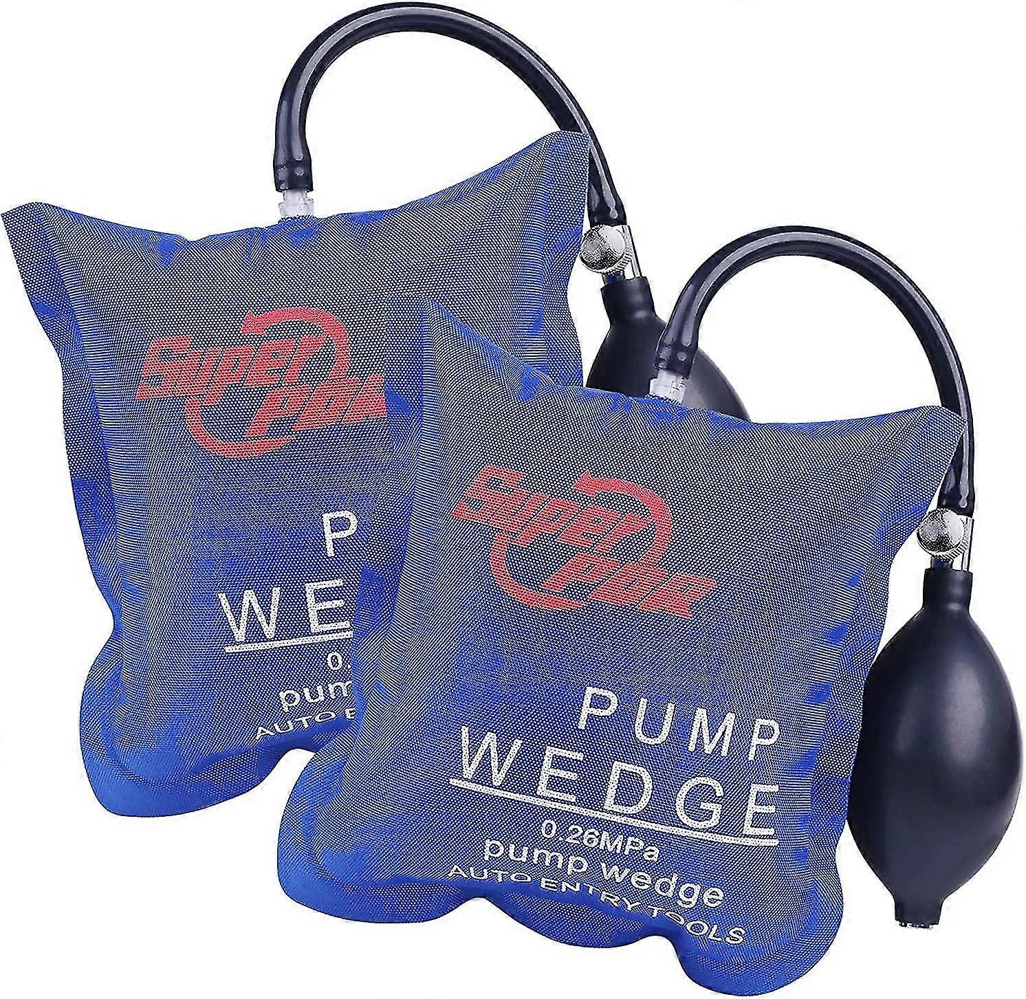 Air Wedge Inflatable Car Lift Cushion, Plastic Air Pump Wedge Up Tool Alignment Tool Powerful Cushioned Inflatable Shim(2 Pcs)/YY