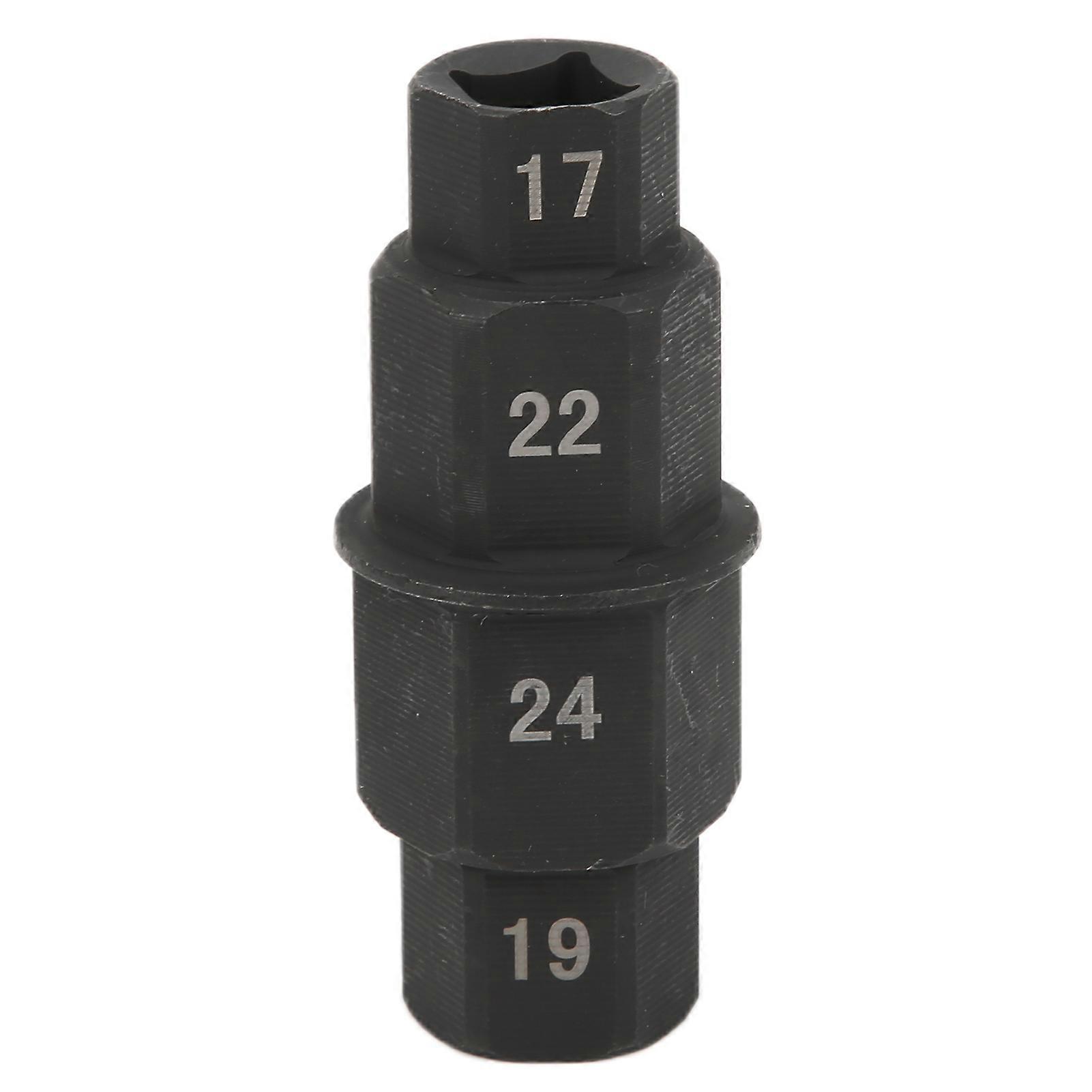Motorcycle Hex Axle Tool 17/19/22/24mm Front Wheel Hub Spindle Socket Adapter Replacement for Yamaha R1 R6