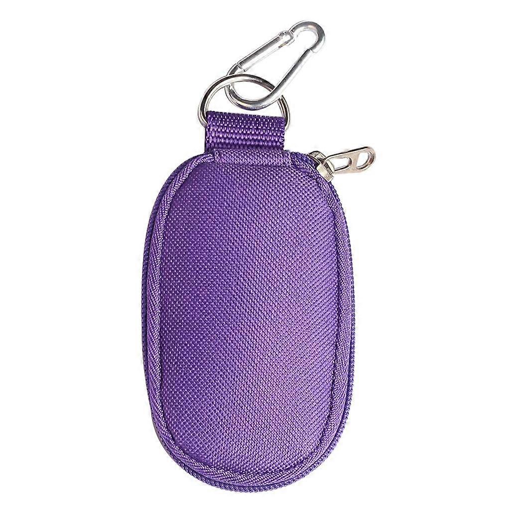 2ml 10 Bottles Portable Essential Oils Storage Case Holder  Bag purple