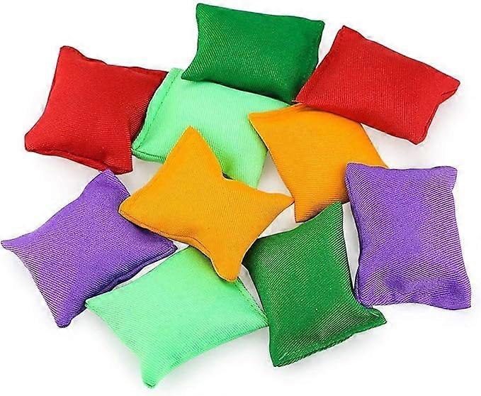 20 Pack Colorful Nylon Bean Bags for Bean Bag Toss Game