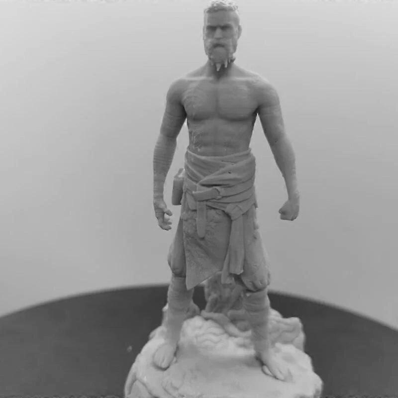 Medieval Fighter 1/24 Scale Resin Model Kit Unassembled Diorama and Unpainted Diy Miniatures Toys Figure