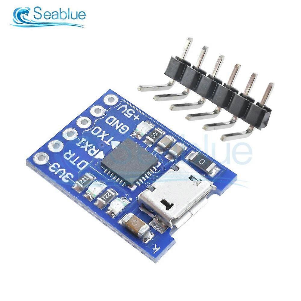 Micro USB 6Pin Serial Converter STC CP2102 USB 2.0 To UART TTL Adapter Module For Replace FT232 With Pins