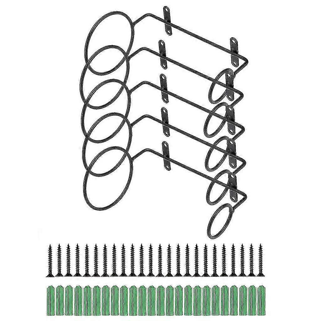 6pcs With Screws,metal Hanging Wine Rack Storage Compatible With Storing Bottles
