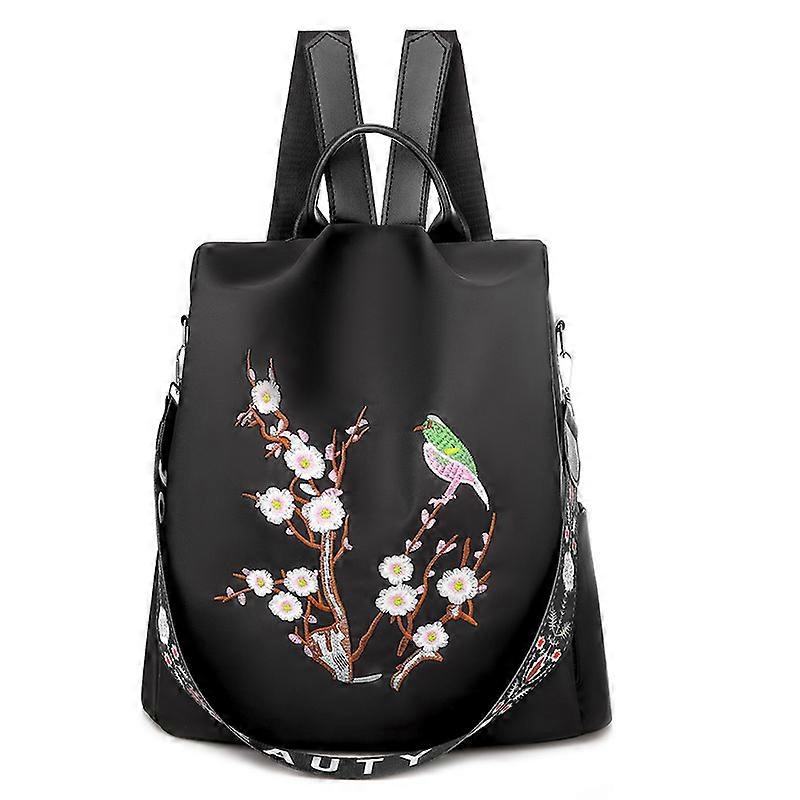 Backpack Korean style versatile oneshoulder antitheft embroidered travel bag lightweight backpack