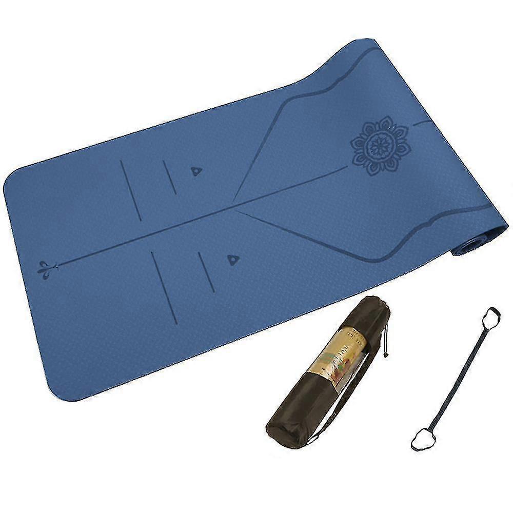 Yoga Mat Non Slip,TPE Thick Exercise Mat with Carrying Strap,Yoga Mats for Beginners Women Men,Workout Mats for Home, Pilates and Floor Exercises