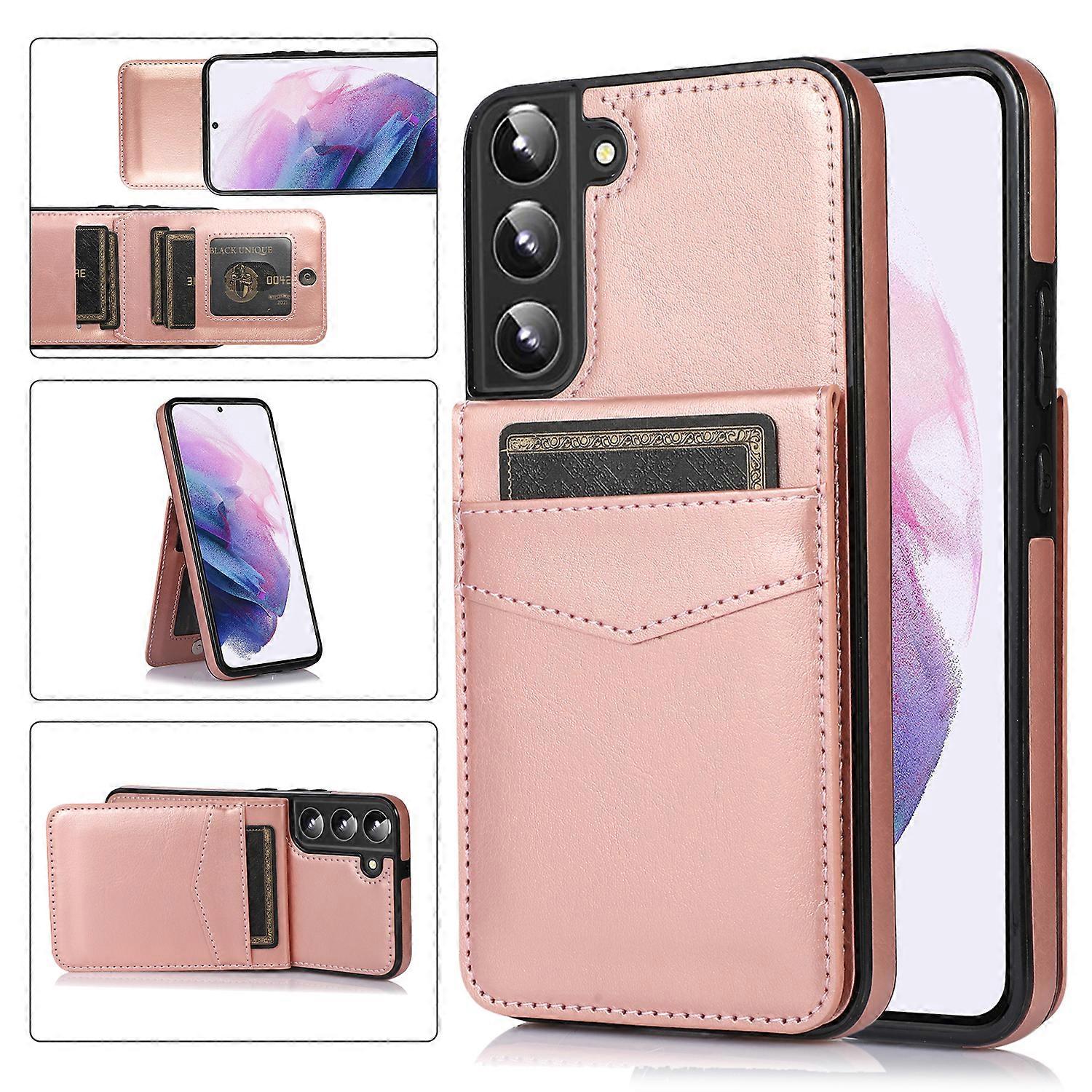 Business Style PU Leather Case for Samsung S23 with Card Holder, Wallet Function, Stnad Function, Fall Protection