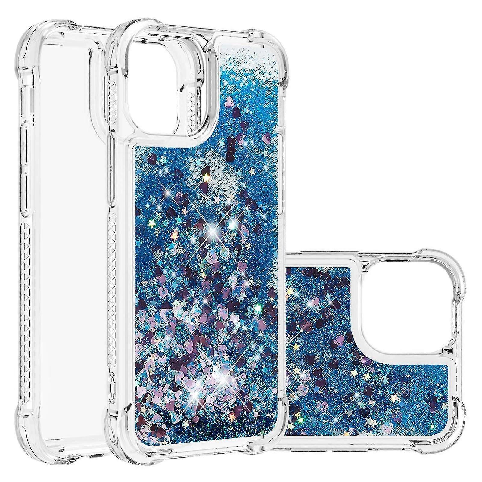 Iphone Case Glitter Liquid Transparent Sparkly Shiny Bling Crystal Clear Flowing Quicksand Cover