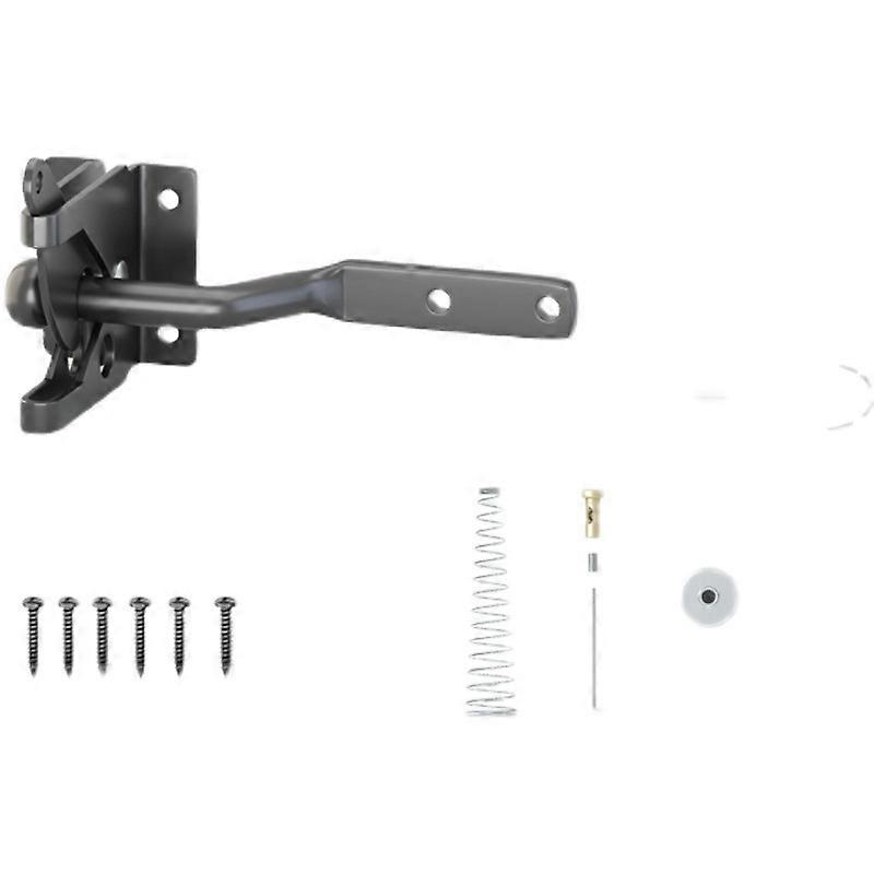 Gate Lock Automatic Lock-bolt Metal Lock-latch1pcs-black