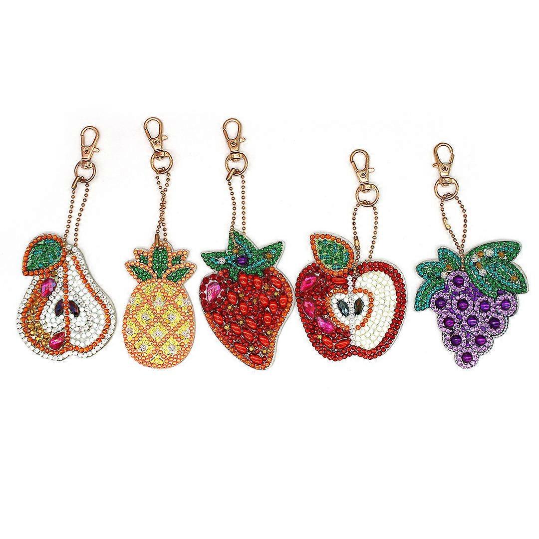 DIY keychain diamond drawing Christmas gift diamond sticker embroidery double -sided drill acrylic keychain