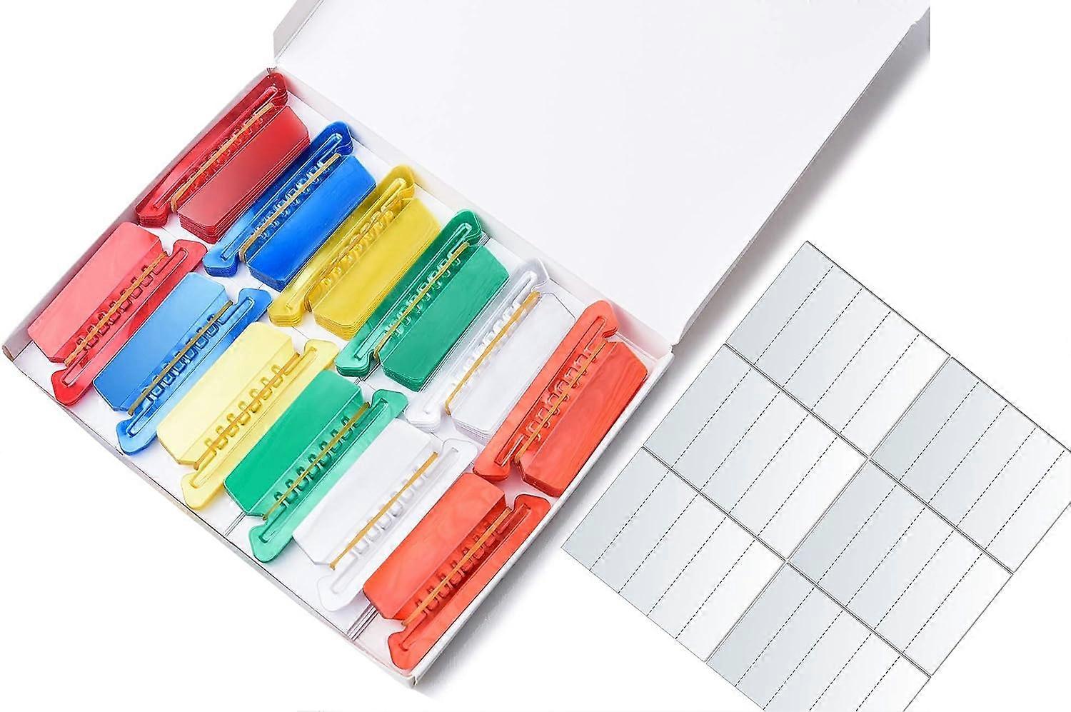 File Folder Tabs 120 Set - Quick Identification Hanging File Folder Labels