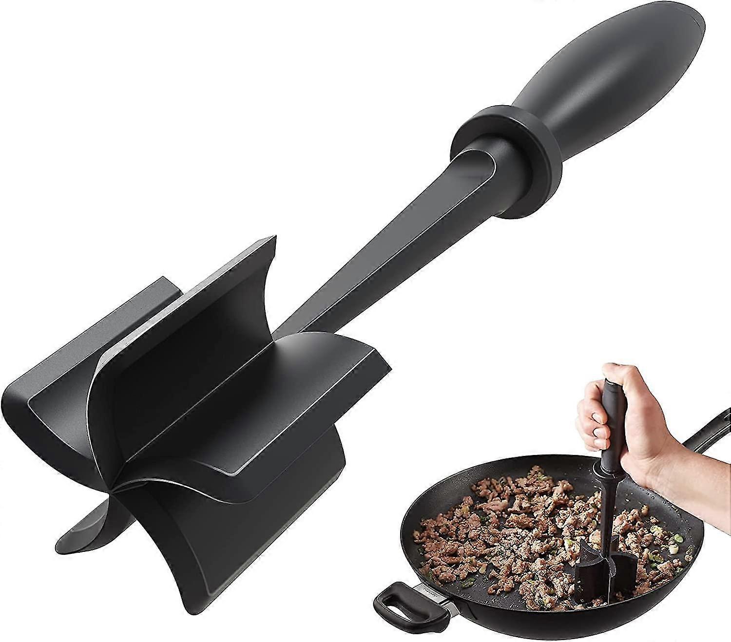 Meat Chopper, Hamburger Chopper, Premium Heat Resistant Masher And Smasher For Hamburger Meat, Ground Beef, Ground Turkey And More, Nylon Ground Beef