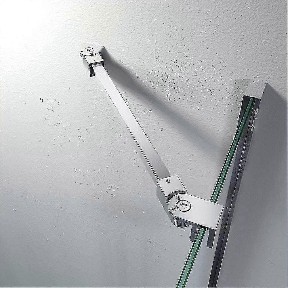 40cm en acier inoxydable sans cadre porte de douche mur de panneau fixe à barre de support en verre pour 6mm 8mm 10mm d’épaisseur en verre