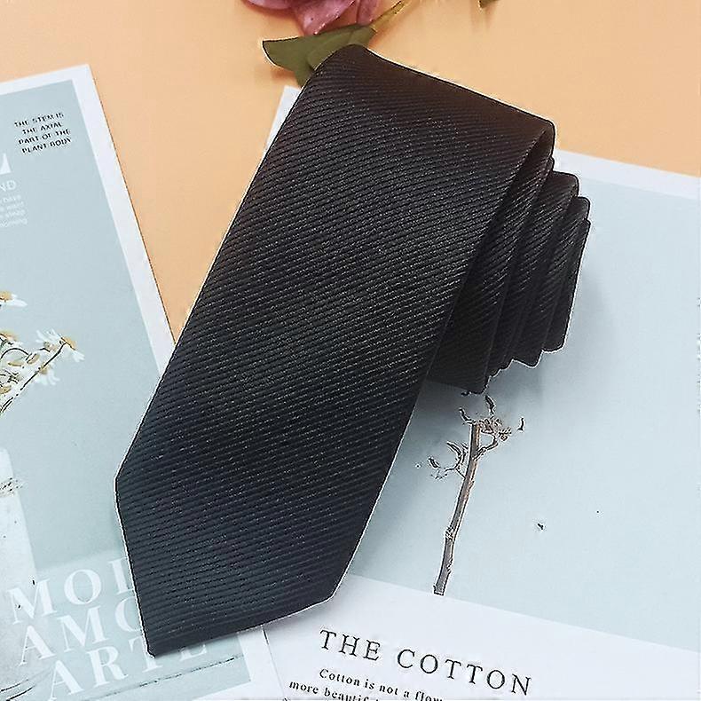 Corbata negra para hombre 6cm Estrecha Slim