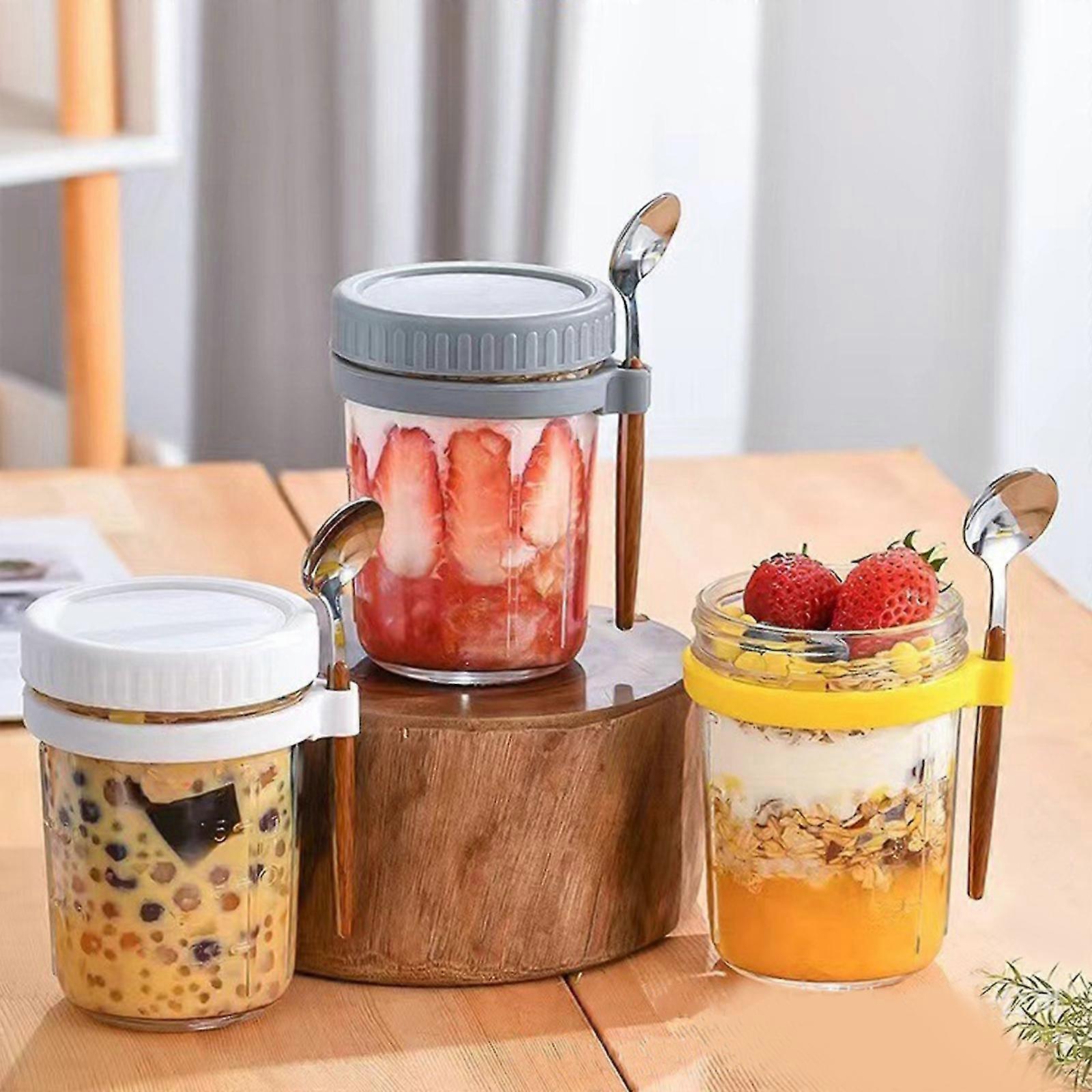 Mason Jar Overnight Oats Containers With Solid Bamboo Lids & Bamboo Drinking Lids With Straws – B&B Farmhouse Shop